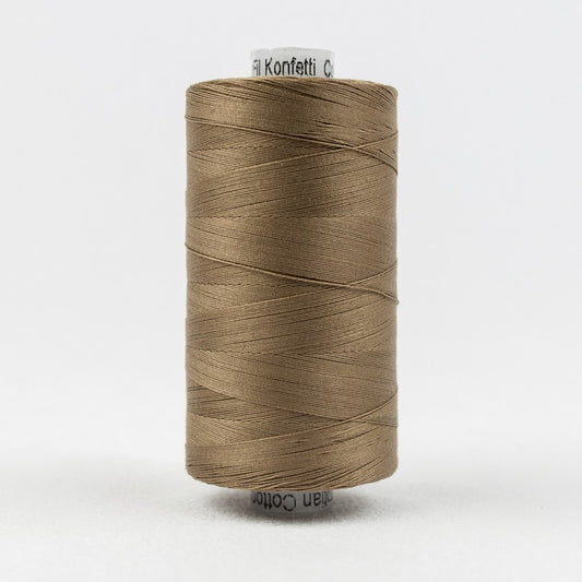 Konfetti - Brown - Cotton 50wt 1094yd (1000m) - WonderFil Specialty Threads (Pre-order: Jan 2026)