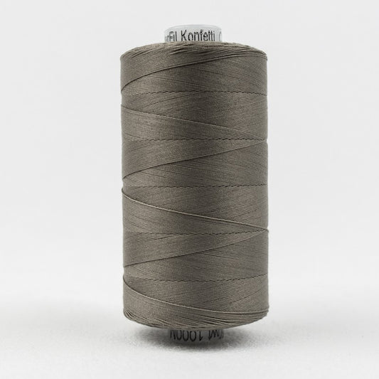Konfetti - Brown/Grey - Cotton 50wt 1094yd (1000m) - WonderFil Specialty Threads (Pre-order: Jan 2026)