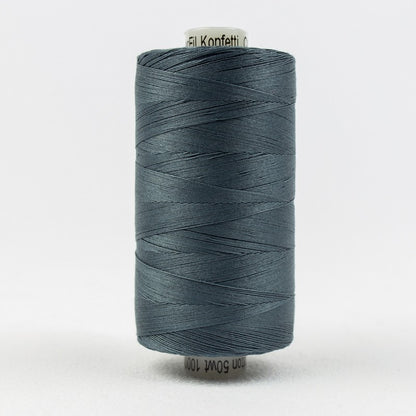 Konfetti - Blue/Grey - Cotton 50wt 1094yd (1000m) - WonderFil Specialty Threads (Pre-order: Jan 2026)