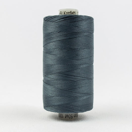 Konfetti - Blue/Grey - Cotton 50wt 1094yd (1000m) - WonderFil Specialty Threads (Pre-order: June 2024)