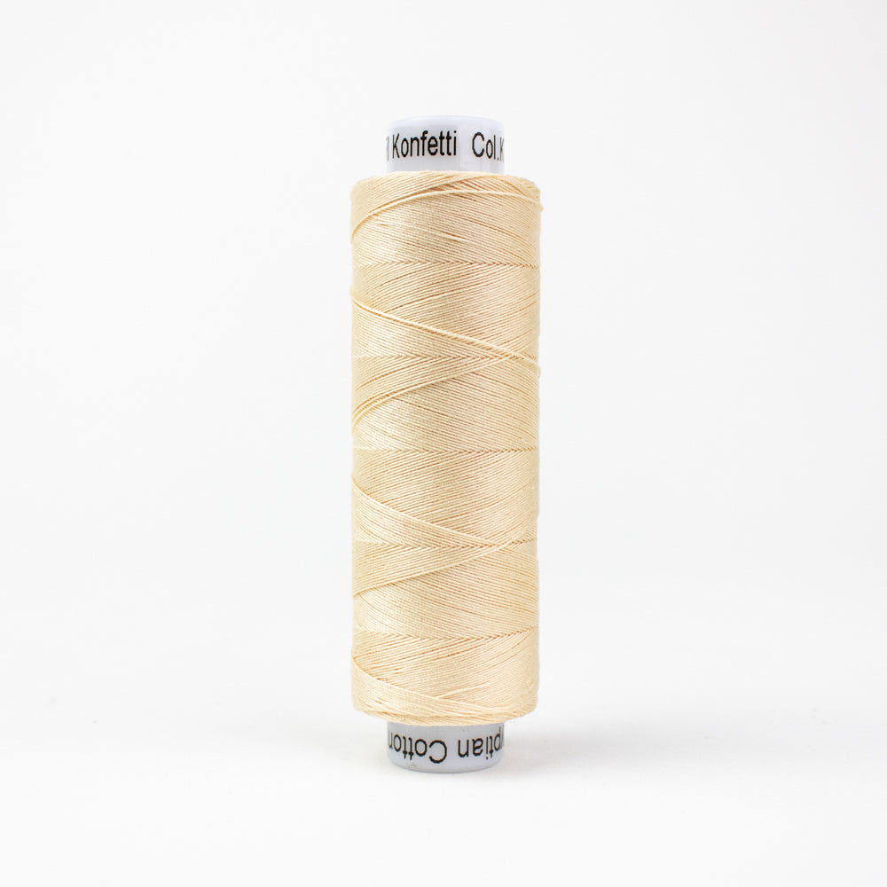 Konfetti - Cookie Dough - Cotton 50wt 220yd (200m) - WonderFil Specialty Threads (Pre-order: Feb 2026)