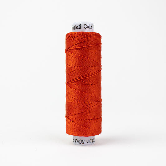 Konfetti - Volcano - Cotton 50wt 220yd (200m) - WonderFil Specialty Threads (Pre-order: Jan 2026)