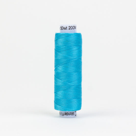 Konfetti - Medium Peacock Blue - Cotton 50wt 220yd (200m) - WonderFil Specialty Threads (Pre-order: Jan 2026)
