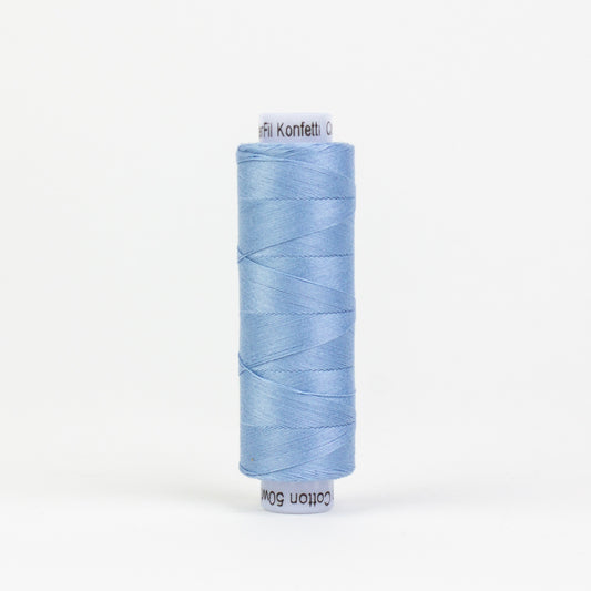 Konfetti - Sky Blue - Cotton 50wt 220yd (200m) - WonderFil Specialty Threads (Pre-order: June 2024)
