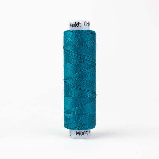 Konfetti - Surf - Cotton 50wt 220yd (200m) - WonderFil Specialty Threads (Pre-order: June 2024)