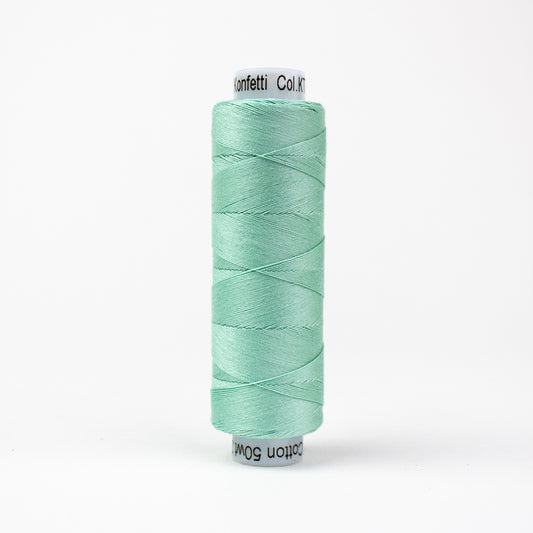 Konfetti - Seafoam - Cotton 50wt 220yd (200m) - WonderFil Specialty Threads (Pre-order: June 2024)