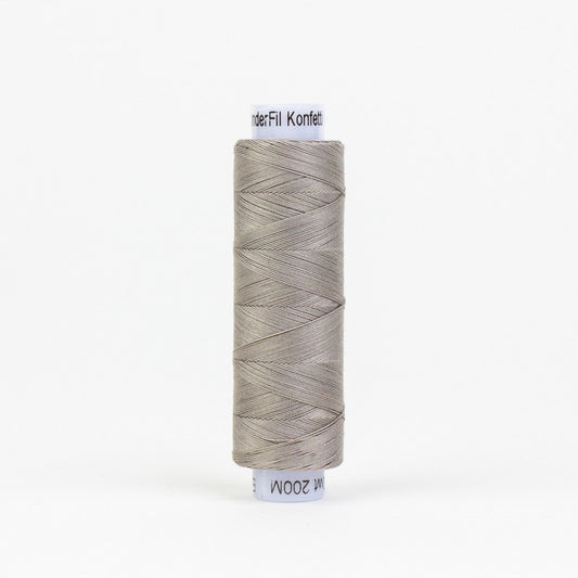 Konfetti - Sterling Grey - Cotton 50wt 220yd (200m) - WonderFil Specialty Threads