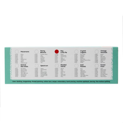 Konfetti 8 Pack - Key Lime Pie - Cotton 50wt 547yd (500m) - WonderFil Specialty Threads (Pre-order: Jan 2026)