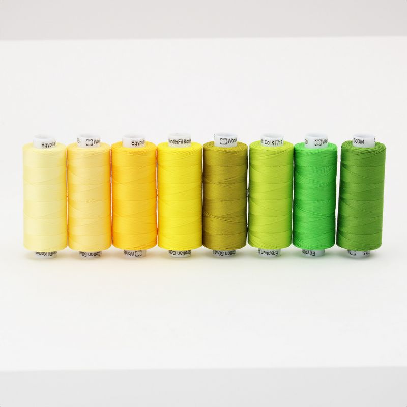 Konfetti 8 Pack - Key Lime Pie - Cotton 50wt 547yd (500m) - WonderFil Specialty Threads (Pre-order: Jan 2026)
