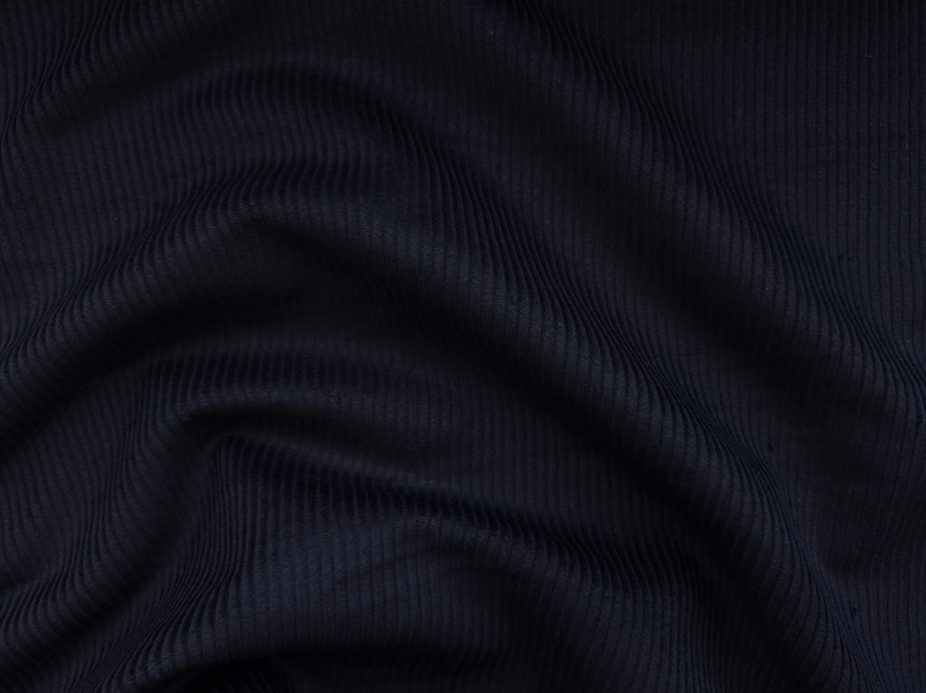 8 Wale Cotton Corduroy (58") - Navy - Telio