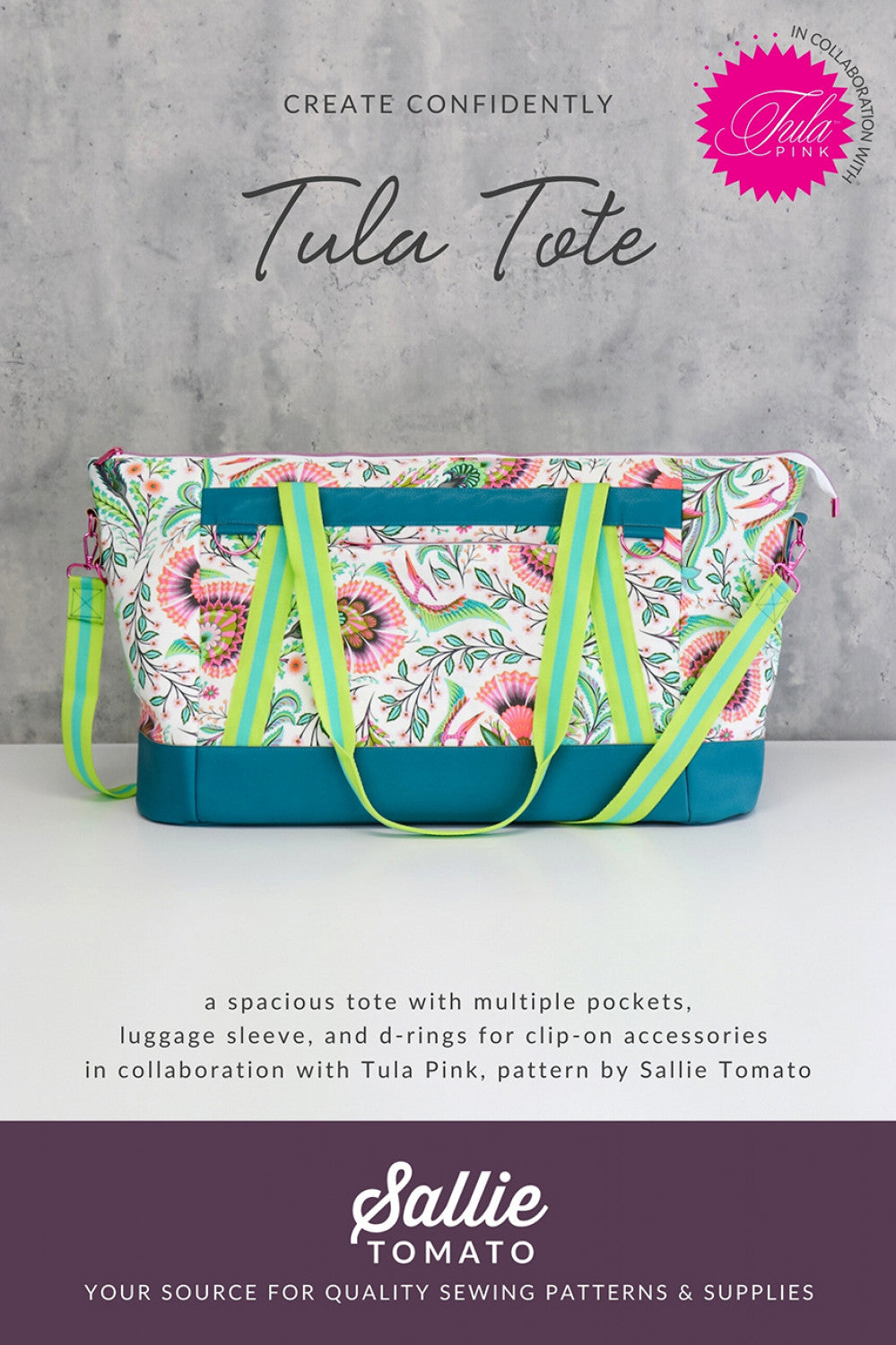 Tula Pink Tote Pattern (Pre-order: Jan 2026)