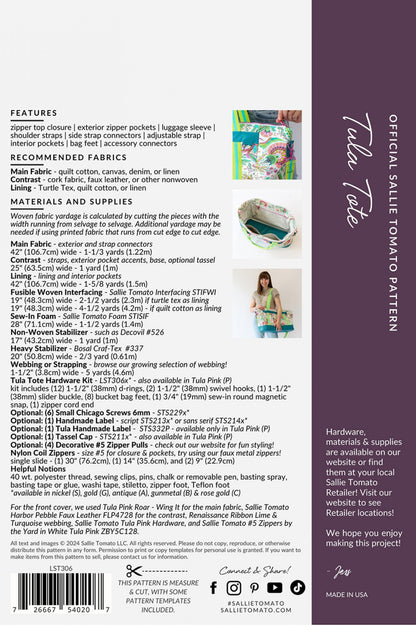 Tula Pink Tote Pattern (Pre-order: Jan 2026)