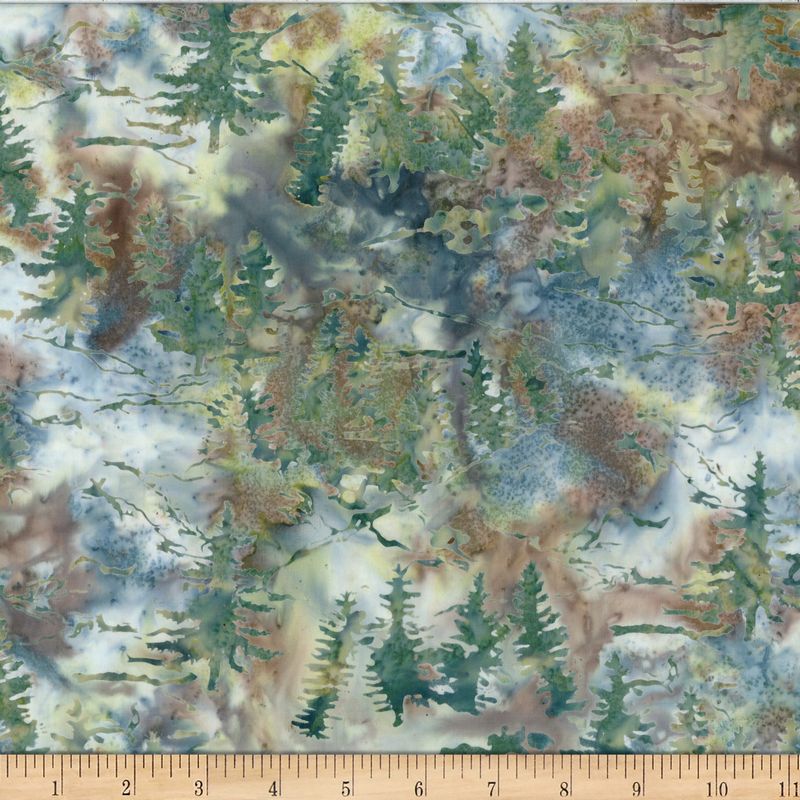 Bali Batiks - 2058-77 in Sage - Hoffman Fabrics