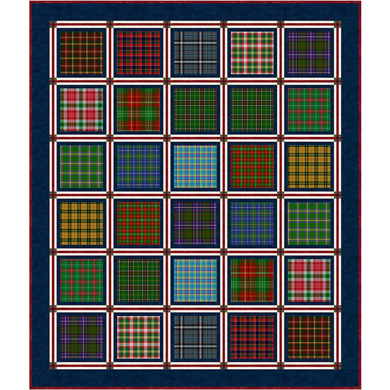 Tartan Traditions of Canada - Tons of Tartan Quilt Kit -  - Northcott (Pre-order Nov 2023)