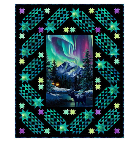 Dancing Lights - Aurora Stars - Northcott (Pre-order: Mar 2027)