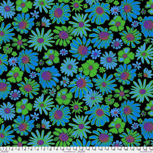 Kaffe Fassett Collective August 2024 - Bloomers in Black - Free Spirit (Pre-order: Aug 2024)