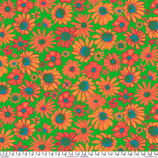 Kaffe Fassett Collective August 2024 - Bloomers in Green - Free Spirit (Pre-order: Aug 2024)