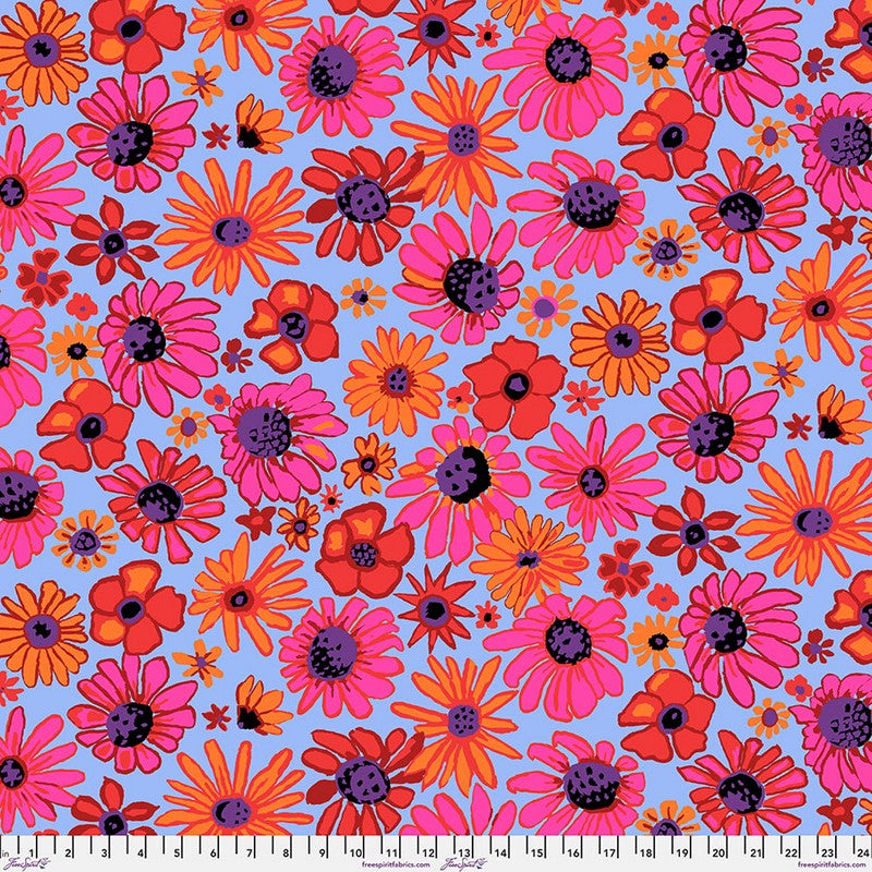 Kaffe Fassett Collective August 2024 - Bloomers in Lilac - Free Spirit (Pre-order: Aug 2024)