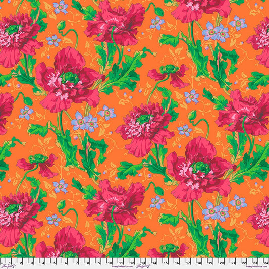 Kaffe Fassett Collective August 2024 - Papaver in Red - Free Spirit (Pre-order: Aug 2024)
