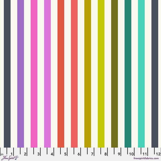 Tabby Road Deja Vu - Disco Stripe in Prism - Tula Pink - Free Spirit (Pre-order: July 2024)