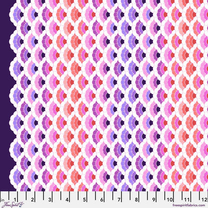 Floral Reef - Aquatic Lace in Ultraviolet - Tula Pink - Free Spirit (Pre-order: May 2026) - Dinkydoo Fabrics