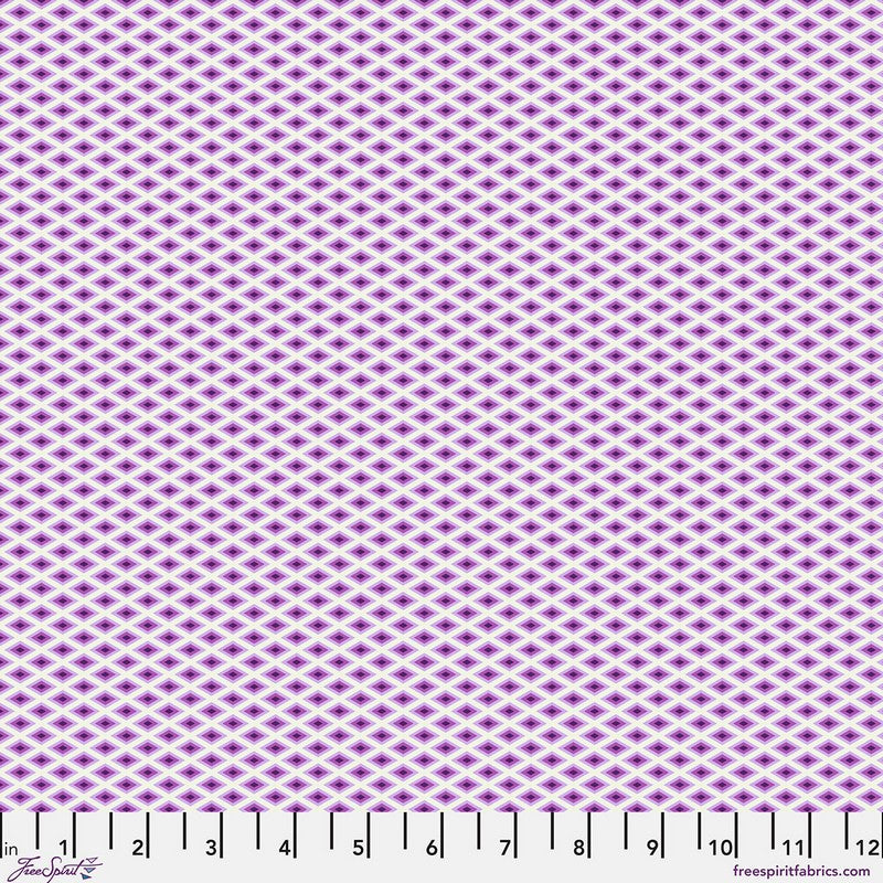 Floral Reef - Lighthouse Windows in Ultraviolet - Tula Pink - Free Spirit (Pre-order: May 2026) - Dinkydoo Fabrics