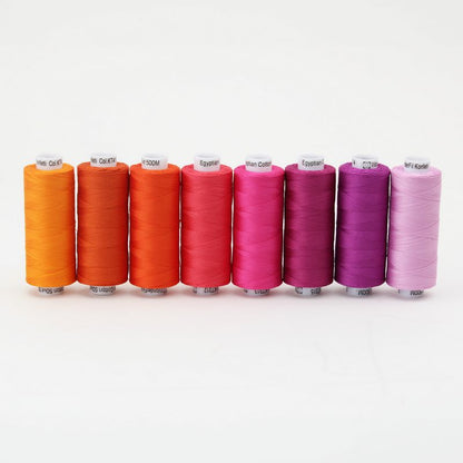 Konfetti 8 Pack - Peony Blooms - Cotton 50wt 547yd (500m) - WonderFil Specialty Threads (Pre-order: Jan 2026)