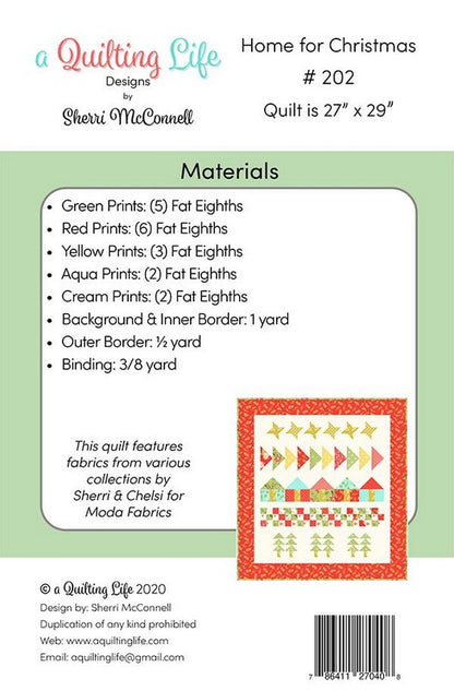 Home for Christmas Quilt Pattern - A Quilting Life