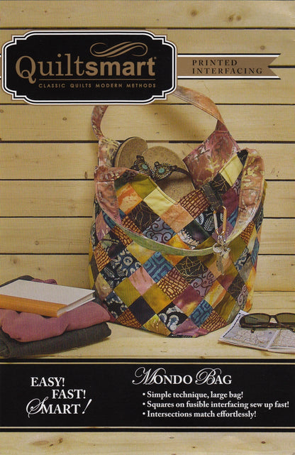 Mondo Bag Fun Pak Pattern (With Fusible Interfacing Panels) - Quiltsmart (Pre-order: Sept 2026)
