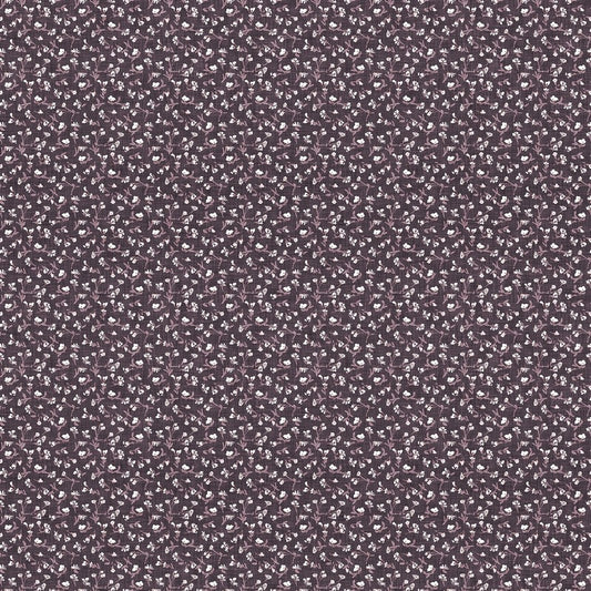 Meadow Song RAYON - Disty Floral in Purple - Esther Fallon Lau - FIGO (Northcott) (Pre-order: Apr 2027)