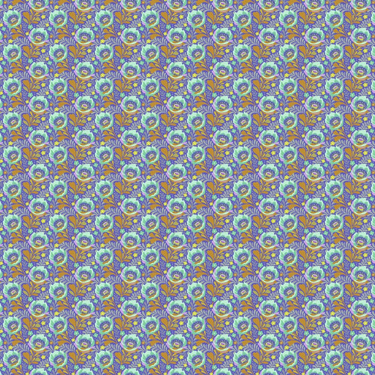 Under A Firefly Moon RAYON - Poppy in Violet - Heather Bailey - FIGO (Northcott) (Pre-order: May 2027)