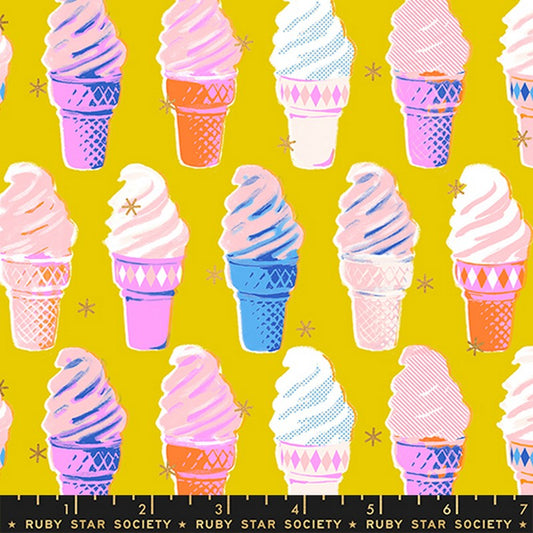 Best Day Ever - Ice Cream in Golden METALLIC - Melody Miller - Ruby Star Society (Pre-order: Jan 2026)