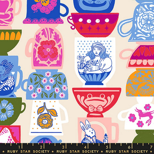 Hello Alice - Tea Party in Shell - Sarah Watts - Ruby Star Society (Pre-order: Jan 2026)
