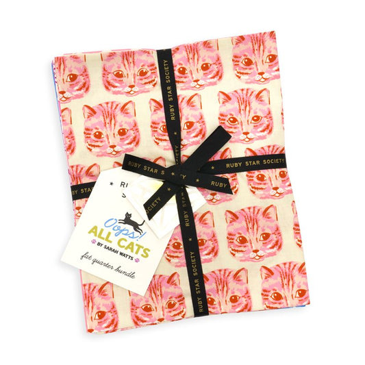 Oops! All Cats - Fat Quarter Bundle - Sarah Watts - Ruby Star Society (Pre-order: June 2027)