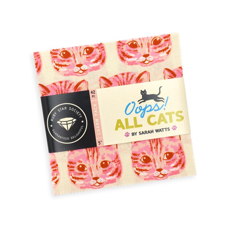Oops! All Cats - Charm Pack - Sarah Watts - Ruby Star Society (Pre-order: June 2027)