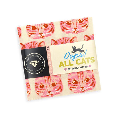 Oops! All Cats - Charm Pack - Sarah Watts - Ruby Star Society (Pre-order: June 2027)