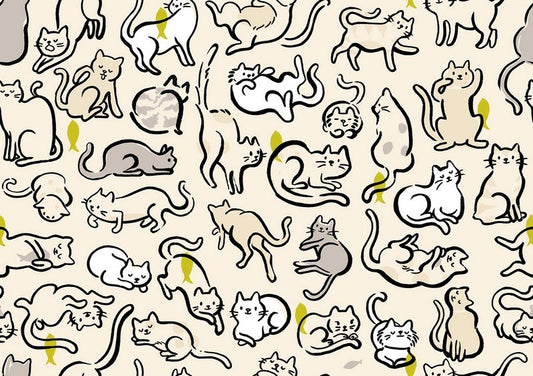 Oops! All Cats - Schmitties in Pistachio - Sarah Watts - Ruby Star Society (Pre-order: June 2027)
