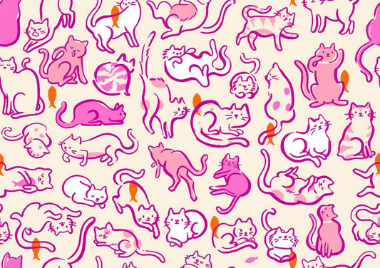 Oops! All Cats - Schmitties in Berry - Sarah Watts - Ruby Star Society (Pre-order: June 2027)