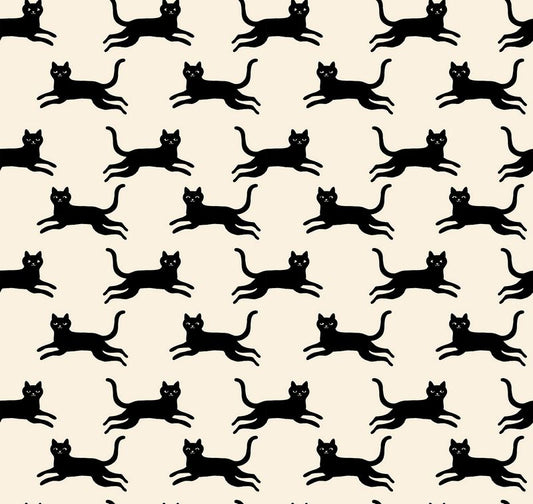 Oops! All Cats - Kitty Run in Black - Sarah Watts - Ruby Star Society (Pre-order: June 2027)