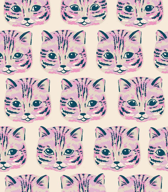 Oops! All Cats - CANVAS Meow Meow in Macaron - Sarah Watts - Ruby Star Society (Pre-order: June 2027)