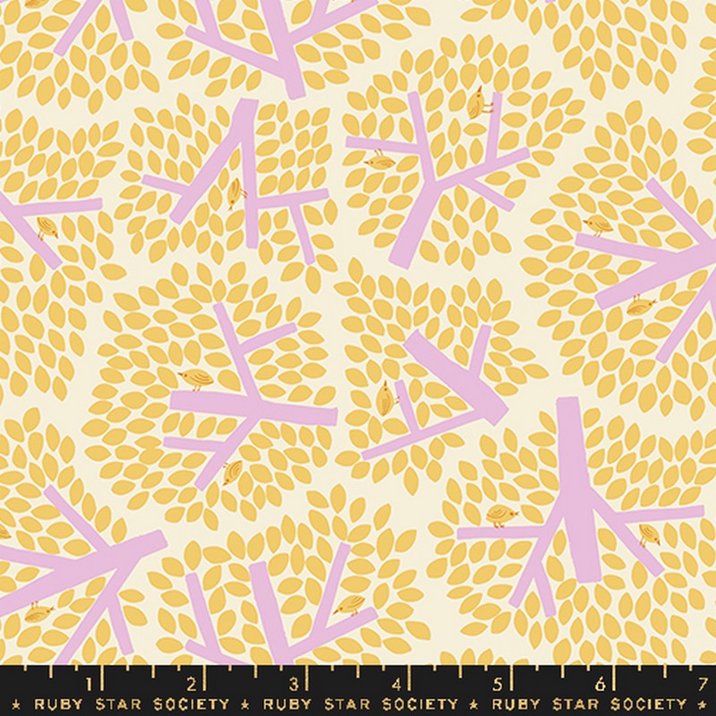 Bird is the Word - Canopy in Natural - Kimberly Kight - Ruby Star Society