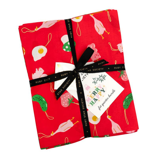 Merry Happy - Fat Quarter Bundle - Kimberly Kight - Ruby Star Society (Pre-order: Jun 2026)