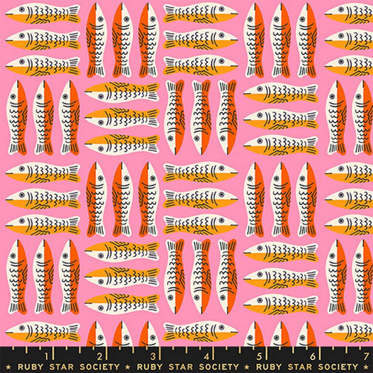 1-800-Calico - Little Sardines in Lucky Pink - Alexia Abegg - Ruby Star Society (Pre-order: Nov 2026)