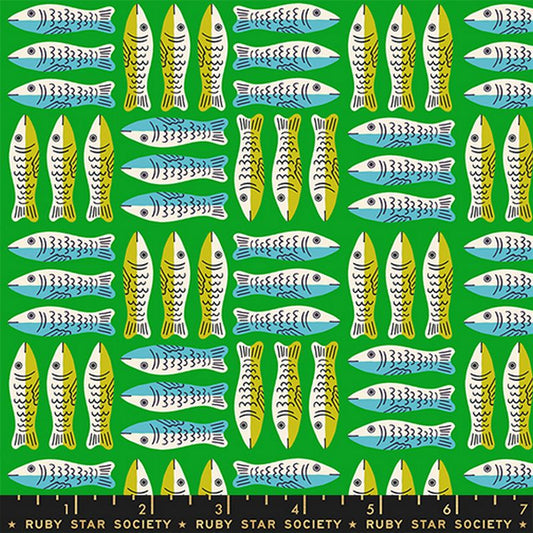 1-800-Calico - Little Sardines in Verdant - Alexia Abegg - Ruby Star Society (Pre-order: Nov 2026)