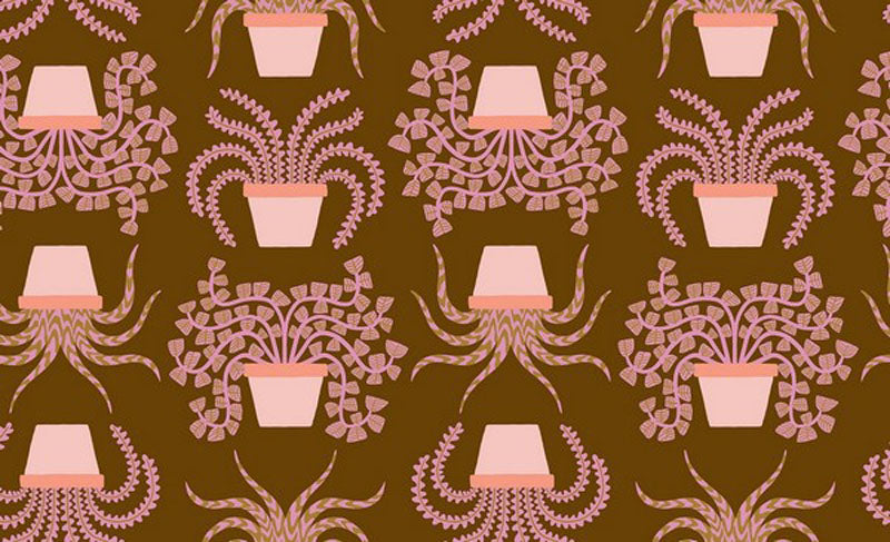 Calathea - RS5182-12 - Cocoa - Ruby Star Society