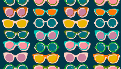 Poolside Too - Sunglasses Peacock - Ruby Star Society (Pre-order: Jun 2026) - Dinkydoo Fabrics