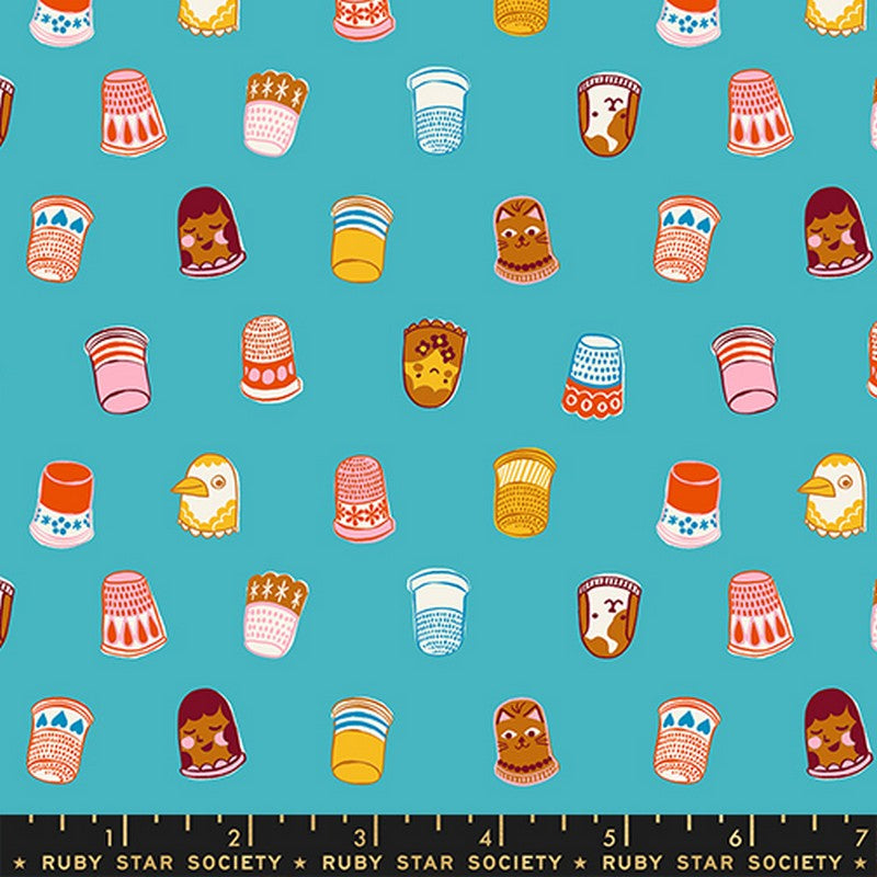 1-800-Notion - Thimbles in Turquoise - Ruby Star Collaborative (Pre-order: July 2026)