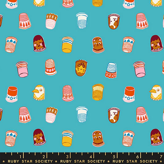 1-800-Notion - Thimbles in Turquoise - Ruby Star Collaborative (Pre-order: July 2026)