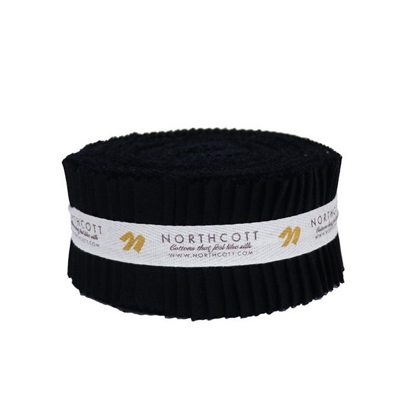 Colorworks Precuts - Jelly Roll - Black - Northcott (Pre-order: Nov 2025)