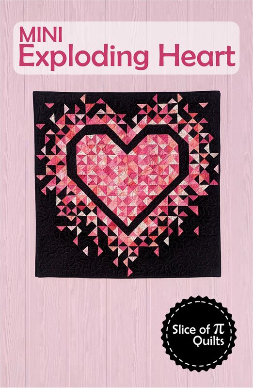Mini Exploding Heart Quilt Pattern - Slice of Pi Quilts (Pre-order: July 2024)